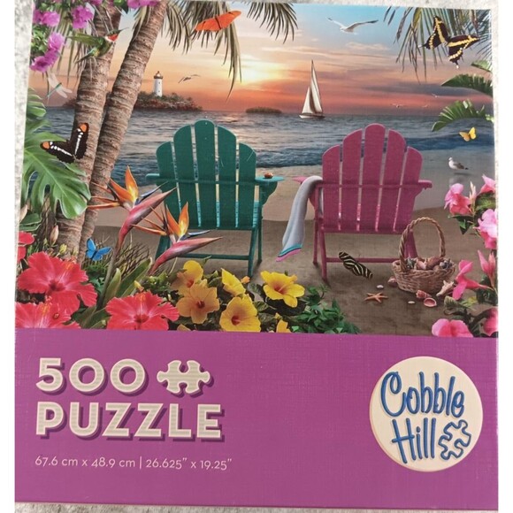 Island Paradise 500 Piece Jigsaw Puzzle by Cobble Hill - Picture 1 of 4
